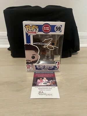 Funko Pop Firmado por Blake Griffin Autografiado Jsa Certificado de Autenticidad NBA Automático Foto 1 de 2