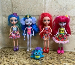 Enchantimals Girl 1 Animals mini 4 Dolls Mattel 2016 Lot - Picture 1 of 7