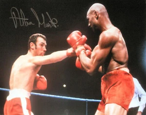 6 SIGNIERTE BOXFOTOS MINTER MCGUIGAN MAGRI CONTEH GREEN BUCHANAN MIT COA - Bild 1 von 12