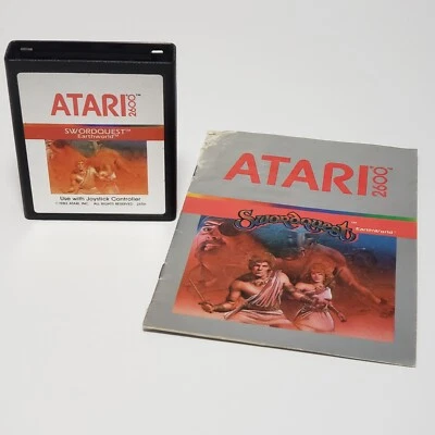 Swordquest EarthWorld (Atari 2600, 1982) with Manual - Image 1 of 4