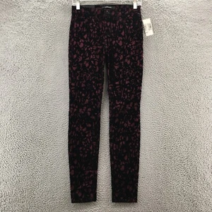 J Brand Brocade Velvet Super Skinny Pants Women 26 (actual 28x30) Multicolor NEW - Picture 1 of 23