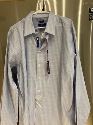 Egara  Men's Wearhouse  4% spandex pink long  sleeve Shirt XXL 2xl 2x slim   NWT - Image 1 of 2