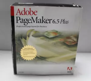 1999 Adobe PageMaker 6.5 Plus Business Page Layout - Picture 1 of 6