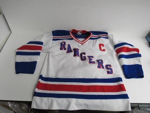 New York Rangers Hockey Jersey Size Adult Small White Mark Messier NHL Cover