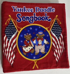Yankee Doodle Songbook Cloth/Fabric 10x10 VIP by Cranston Red White & Blue Book - Picture 1 of 6