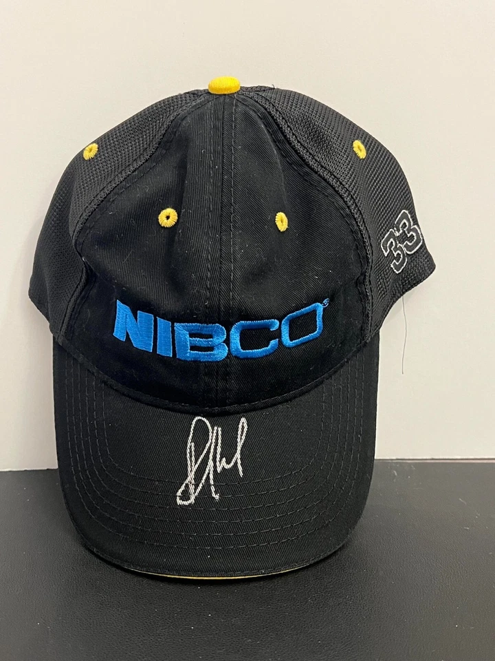Paul Menard 2014 Michigan Negro Nibco Victory Lane Sombrero Firmado Foto 1 de 1