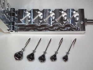 Freshwater Flip jig mold 3/8, 1/2, 5/8, 3/4, 1oz Flateye Keeper Wire CNC USA 3RD - Picture 1 of 8