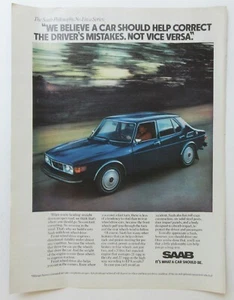 Coche Saab vintage años 70 1975 revista anuncio impreso automóvil - Imagen 1 de 2