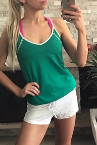 ❤️❤️ Women’s LORNA JANE Size XS Green Singlet ❤️❤️ - Picture 1 of 12