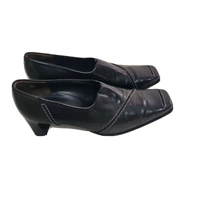 Mocasines Paul Green Munchen de cuero negro sin cordones talla 6 Foto 1 de 4