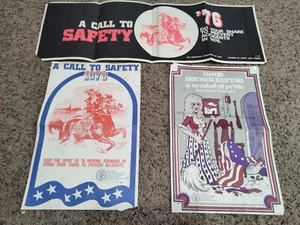 "Spirit Of Safety" Posters Industrial Commisson of Ohio 1976 3 Vintage Signs - Picture 1 of 12