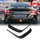 For Bmw 8 Series G14 G15 G16 M850i Dry Carbon Rear Bumper Fins Canards Splitters