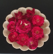 Elegant Floral Shape Marble Bowl Home Decor Housewarming Bowl White
