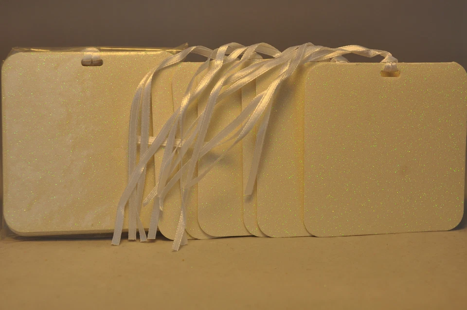 Hallmark: Set of 6 Gift Tags With Ribbon White - 3 Packs (total 18) $14.22 value - Image 1 of 1