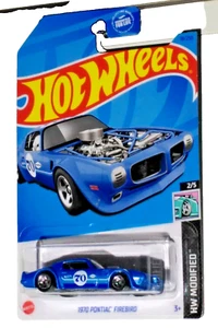 Hot Wheels 2023 HW Modified 2/5 Blue 1970 Pontiac Firebird - Picture 1 of 2