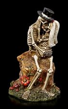 Skelett Figur - Love Never Dies - Love Rocks - Gothic Skelett Brautpaar Deko