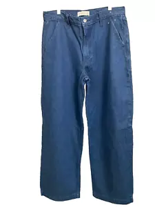 A&F Abercrombie & Fitch Mid Rise Wide Leg Trouser Jeans Women's Size 30 10 R NWT - Picture 1 of 4
