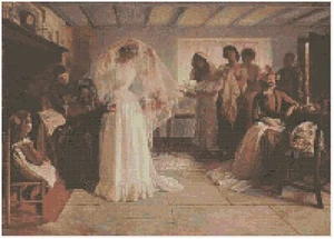 Cross Stitch Pattern by Florashell - The Wedding Morning - Picture 1 of 1