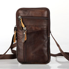 Pack ceinture de téléphone portable pour hommes sac boucle taille étui sac bandoulière cuir