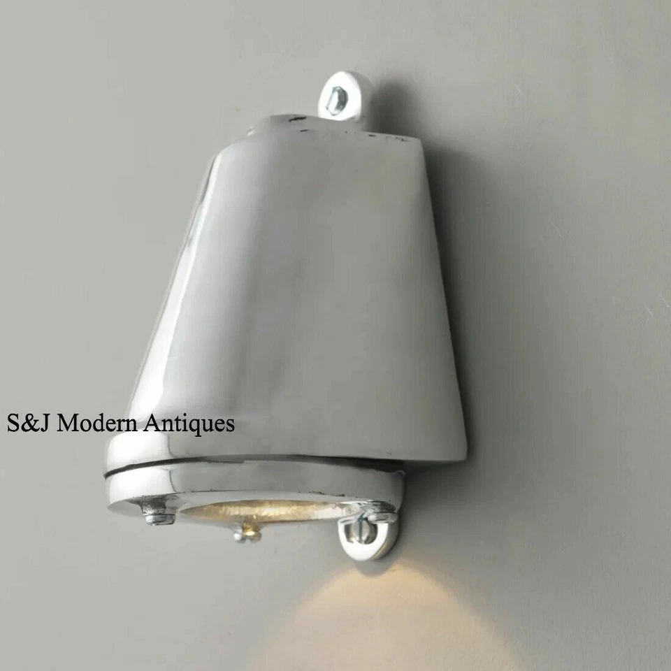 Davey & Co Style Industrial Bulkhead Light Vintage Antique Ship Lamp Solid Brass - Image 1 of 4