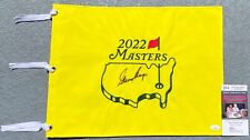 GARY PLAYER SIGNED 2022 AUGUSTA NATIONAL MASTERS FLAG JSA COA THE BLACK KNIGHT A