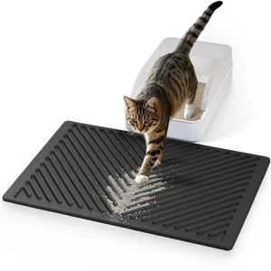 Silicone Cat Litter Mat 24"x15", Rubber Urine & Waterproof Trapping Waste Mat... - Picture 1 of 9