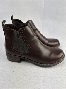 Eastland Women's Jasmine- Brown Chelsea Boots/ Size 9 Active Memory Foam - Picture 1 of 7
