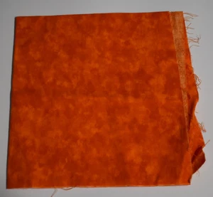 16" x 18-1/2" BAUMWOLLSTOFF Rest ORANGE TONAL Schrottstück - Bild 1 von 2
