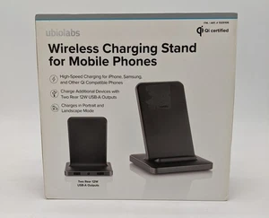 UbioLabs Universal Wireless Phone Charging Stand for iPhone Galaxy Qi Certified - Picture 1 of 2