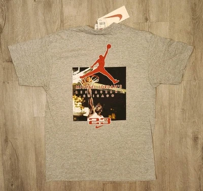 Vintage Nike Air Jordan T Shirt Youth Size XL Jumpman 90s Restaurant Promo New - Image 1 of 4