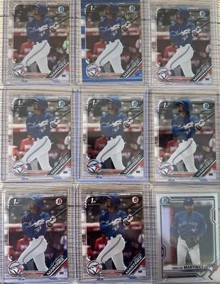 Orelvis Martinez 1st Bowman Chrome 2019. Blue Shimmer 93/150- Mojo Ref, Chrome - Image 1 of 2