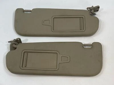 Fits 2011 - 2016 KIA OPTIMA LH & RH Sun Visor Gray Metal Roof Set of 2 OEM - Image 1 of 4