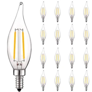 LUXRITE Light Bulbs 40W CA11 Dimmable Edison LED 3000K Soft White (16-Pack) - Picture 1 of 6
