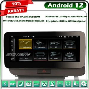 10.25" 8-Kern Android 13 IPS GPS Autoradio Navi für Audi Q5 CarPlay DAB+ BT 64GB - Bild 1 von 21