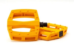 Merritt P1 BMX Wheelie Bike Pedals - 9/16" Cult Kink Sunday Haro GT SE - Golden - Picture 1 of 1