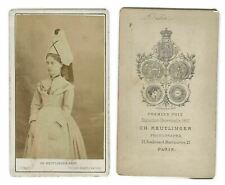 CDV Vintage Photographs CH.REUTLINGER - Delia, OPERA c.1870