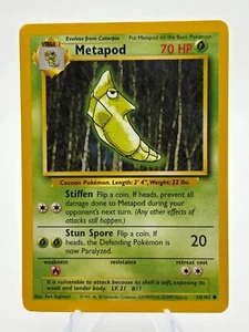 ERROR Miscut Misprint - Pokémon Metapod Base Set - Bild 1 von 10
