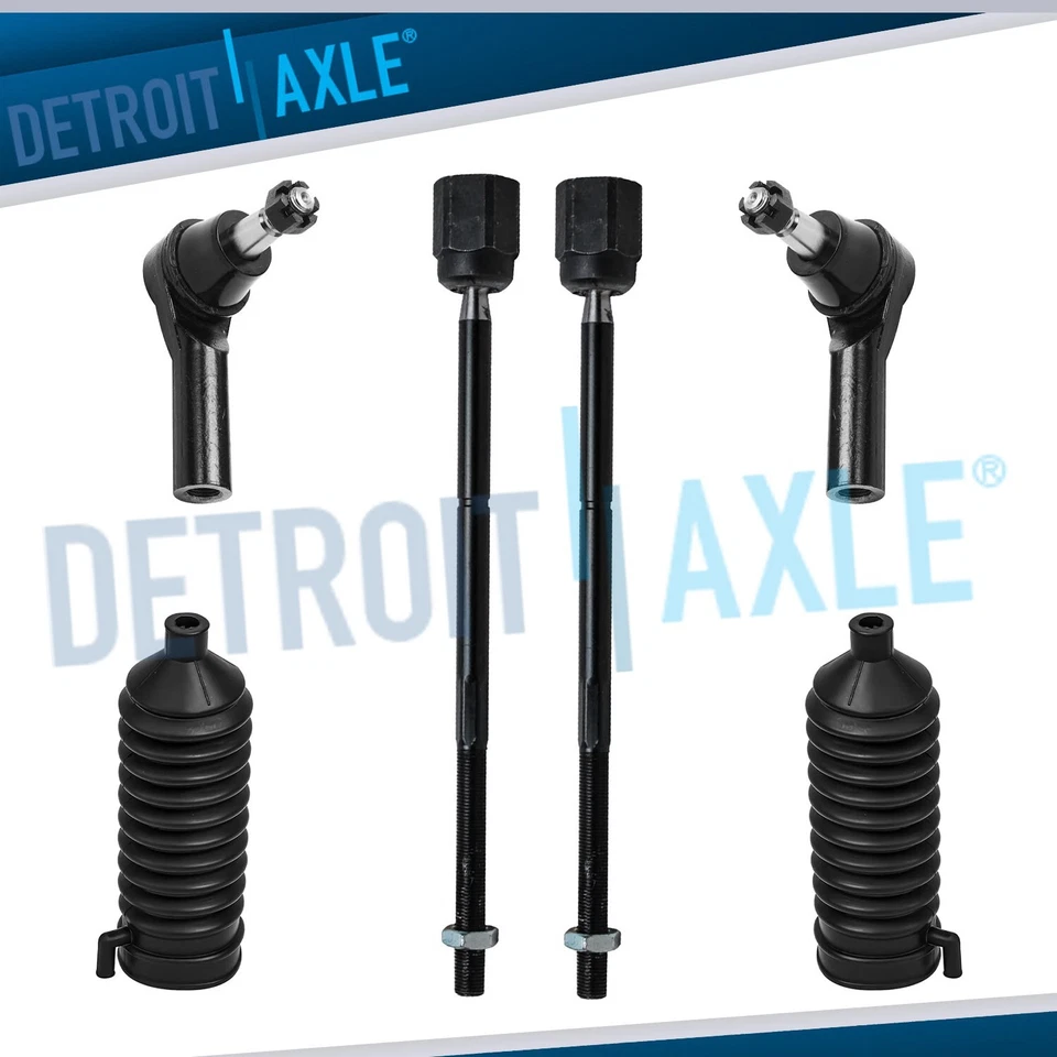 Barra de amarre delantera interior y exterior + botas de cremallera 6 piezas para Ford Taurus Mercury 1996-2007 Foto 1 de 4