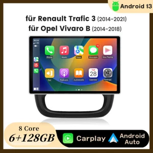 Carplay Android13 Autoradio Für Renault Trafic Nissan GPS Nav BT SWC DAB+ 6+128G - Bild 1 von 19