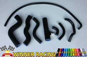 Fit Lancia Delta Integrale EVO 2.0L 1989-1992 Silicone Radiator Heater Hose Blac - Picture 1 of 5