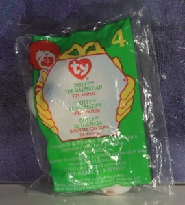 TY Teenie Beanie Baby - McDonalds Happy Meal Toy - "Dotty" #4 IN BAG - Picture 1 of 4