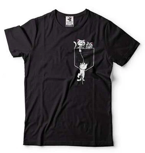 Cute Cat Shirts Cats In Pocket Shirt Cat Pocket Shirts Cat Owner Cat Lover Gifts - Picture 1 of 8