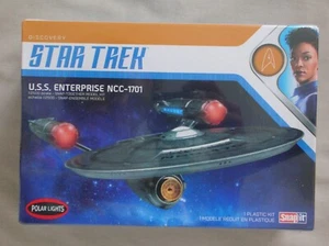 Star Trek Discovery USS ENTERPRISE NCC-1701 Plastic Model POLAR LIGHTS POL971M - Picture 1 of 4