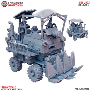 Goblin Scrap Tank and Crew, Kyoushuneko Miniatures Sci-Fi Figures Tabletop Games - Picture 1 of 2