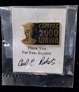 Pin de solapa UMWA. Compac 2000 - Imagen 1 de 7
