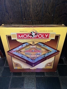 Tiroirs armoire bois de luxe Monopoly Premier 70e anniversaire doré dans sa boîte ! - Photo 1/5