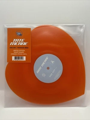 RARE /500  Tate Mcrae One Day Orange Heart Shaped 10” Vinyl Laufey SONIC BOOM - Image 1 of 2
