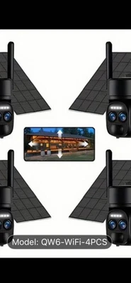 4-pcs Solar Wifi Security Camera Memory Card 64g Including SD Card - Image 1 of 4