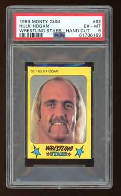 Hulk Hogan 1986 Monte Monty Gum PSA 6 #62 HOF WWF WCW 6169 Foto 1 de 2