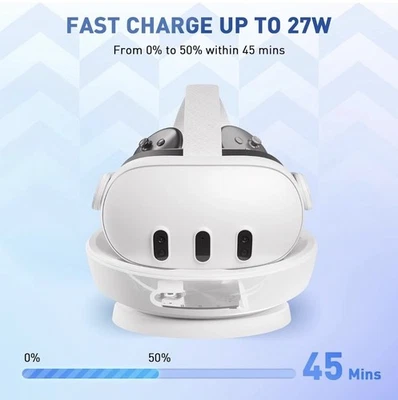 PRISMXR Charging Dock Compatible with Meta Quest 3 Accessories 27W Carina D1 - Image 1 of 4